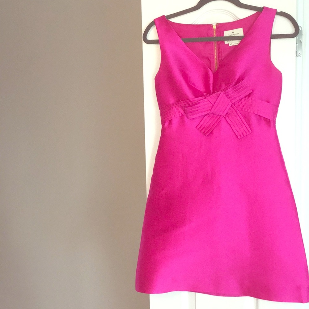 Beautiful Kate Spade dress. Hot pink. Size 0. - Picture 1 of 6